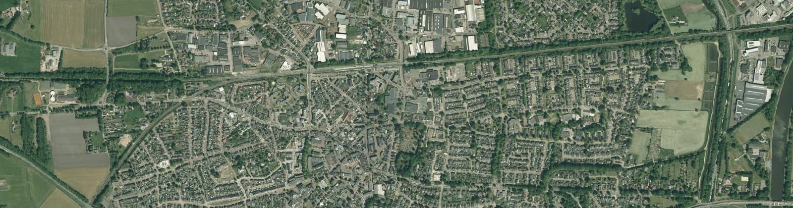 Luchtfoto van Wijk 00 Wierden (kern)
