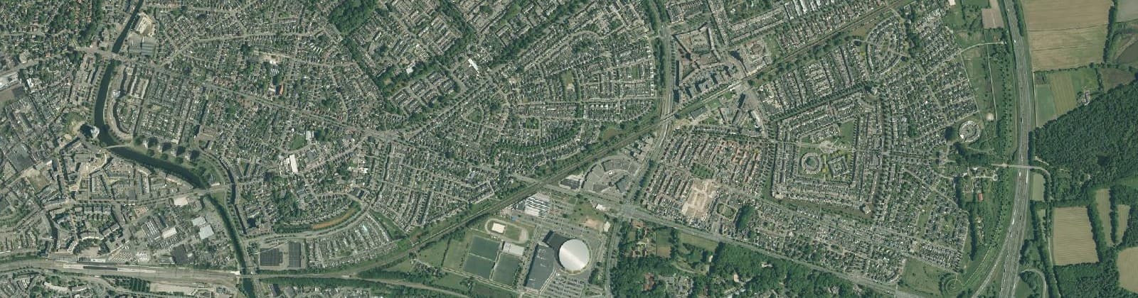 Luchtfoto van Oost