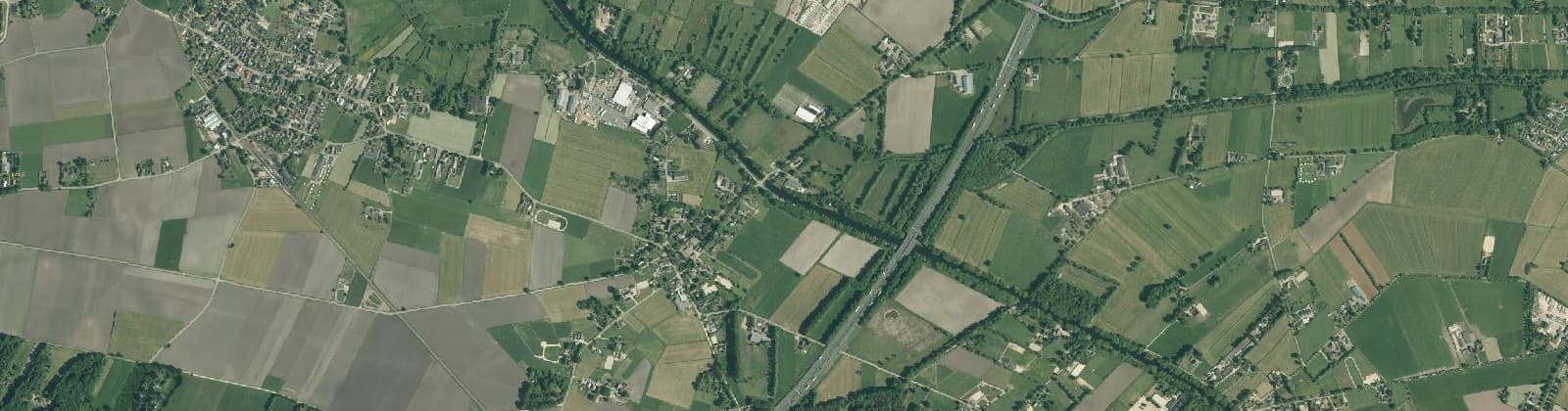 Luchtfoto van Lieren en omgeving