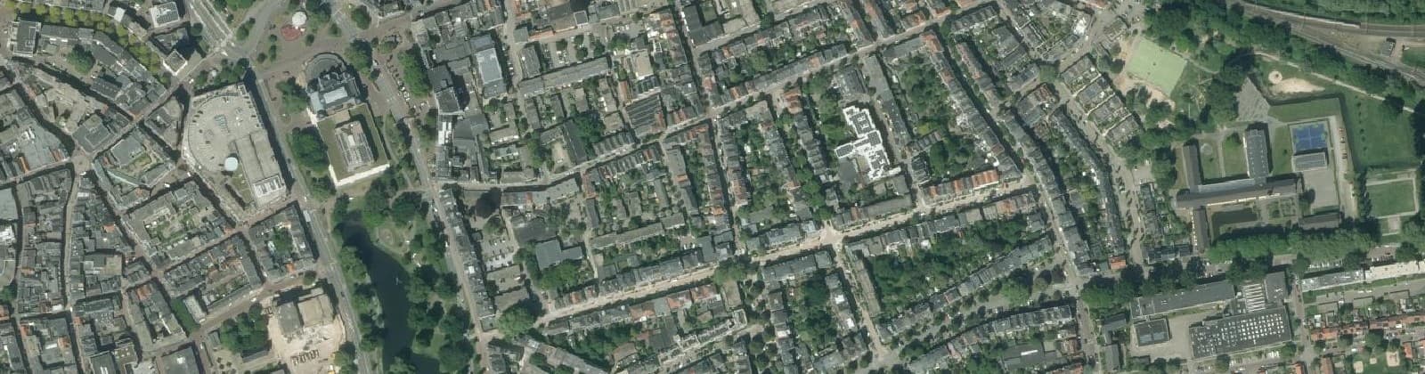 Luchtfoto van Spijkerkwartier