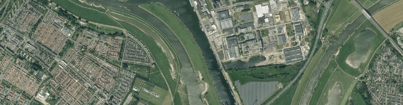 Luchtfoto van Arnhemse Broek