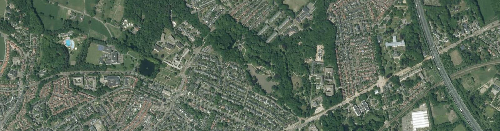 Luchtfoto van Velperweg e.o.