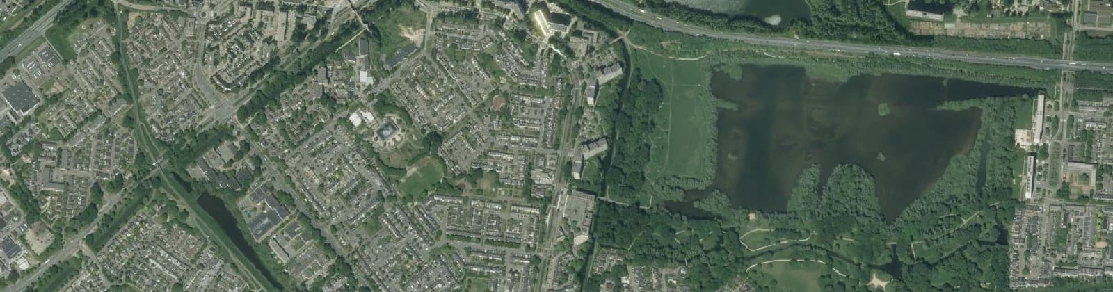 Luchtfoto van Vredenburg/Kronenburg