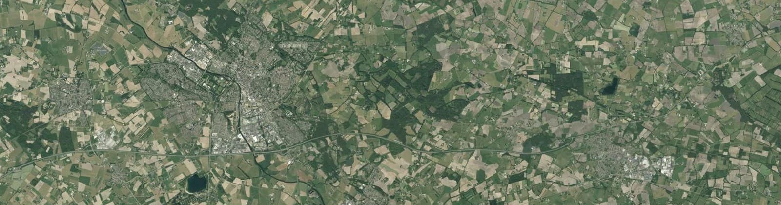 Luchtfoto van Oosseld / Vijverberg