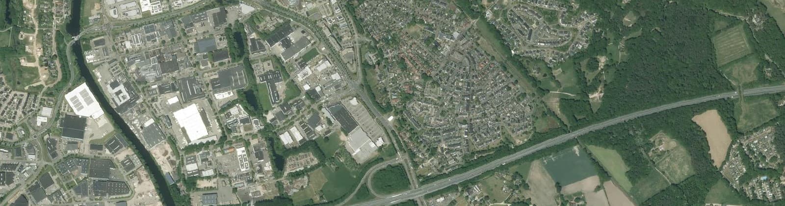 Luchtfoto van Verheulsweide (bedrijventerrein)