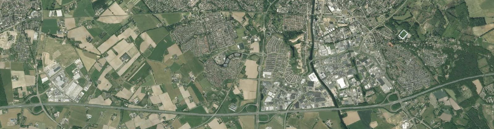 Luchtfoto van Dichteren / De Hoop / Wijnbergen