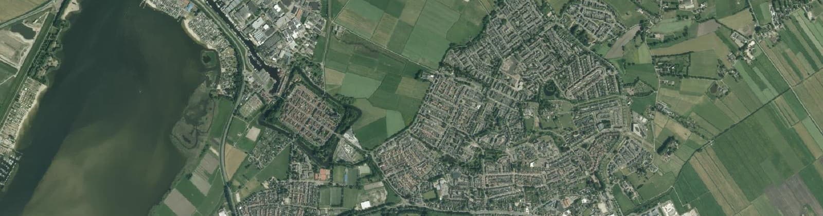 Luchtfoto van Wijk 01 Elburg