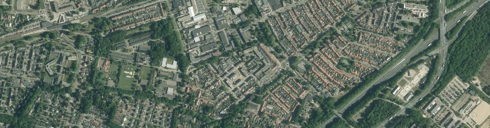 Luchtfoto van Tweelingstad