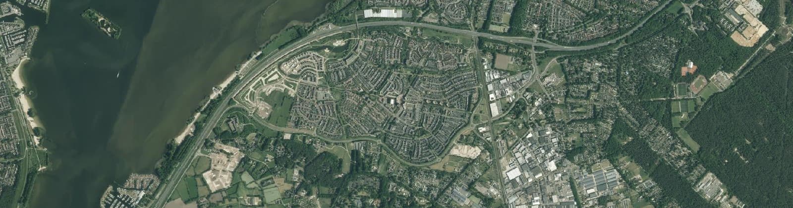 Luchtfoto van Drielanden