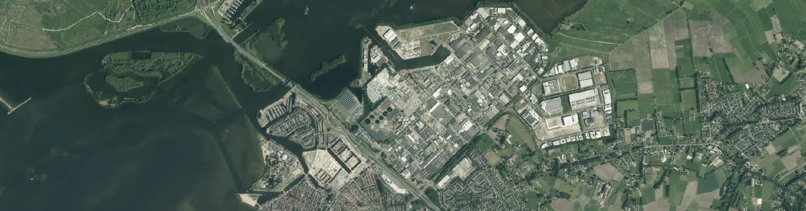 Luchtfoto van Industrieterrein Lorentz