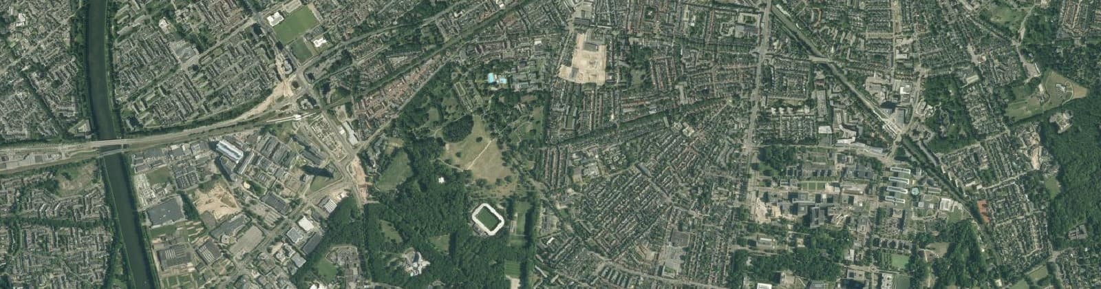 Luchtfoto van Nijmegen-Midden