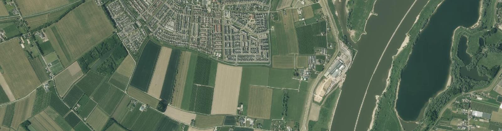 Luchtfoto van Tiel-Zuid