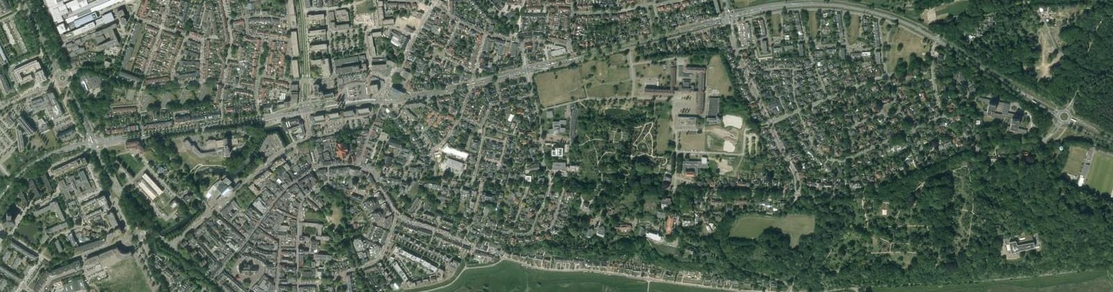 Luchtfoto van Veluvia-Hamelakkers