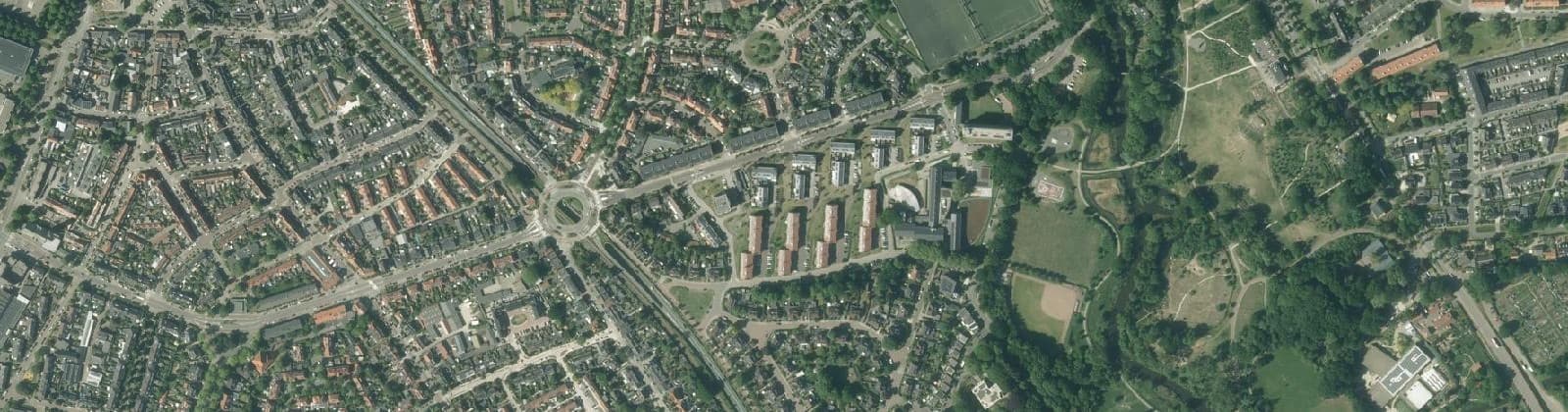 Luchtfoto van Vermeerkwartier