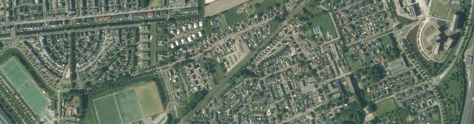 Luchtfoto van Hooglanderveen
