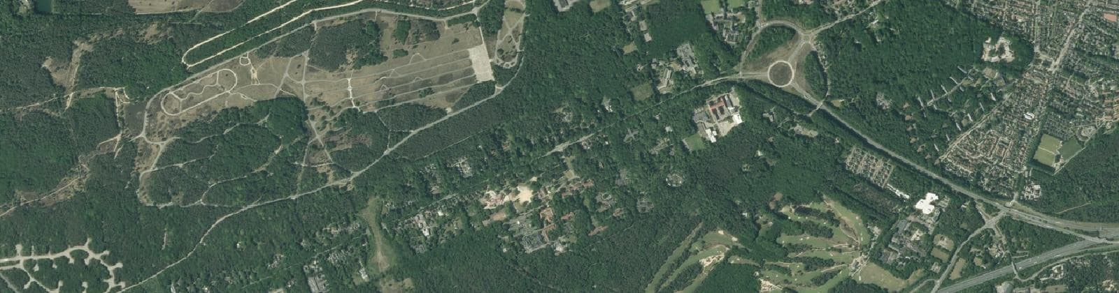 Luchtfoto van Bosgebied