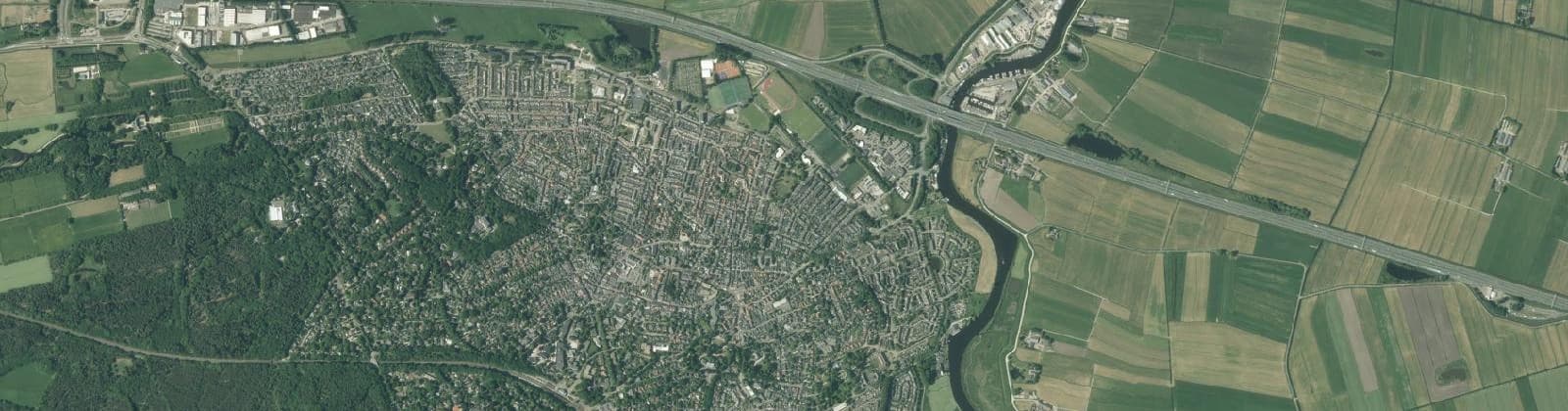 Luchtfoto van Wijk 01 Baarn-Noord, Eemdal en Eemland