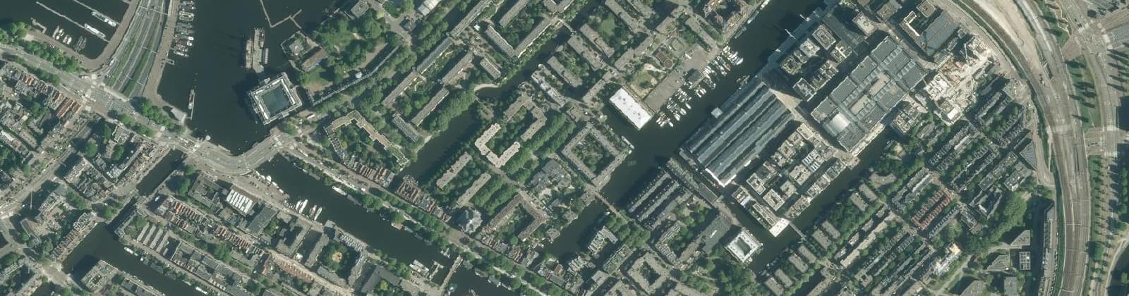 Luchtfoto van Oostelijke Eilanden/Kadijken