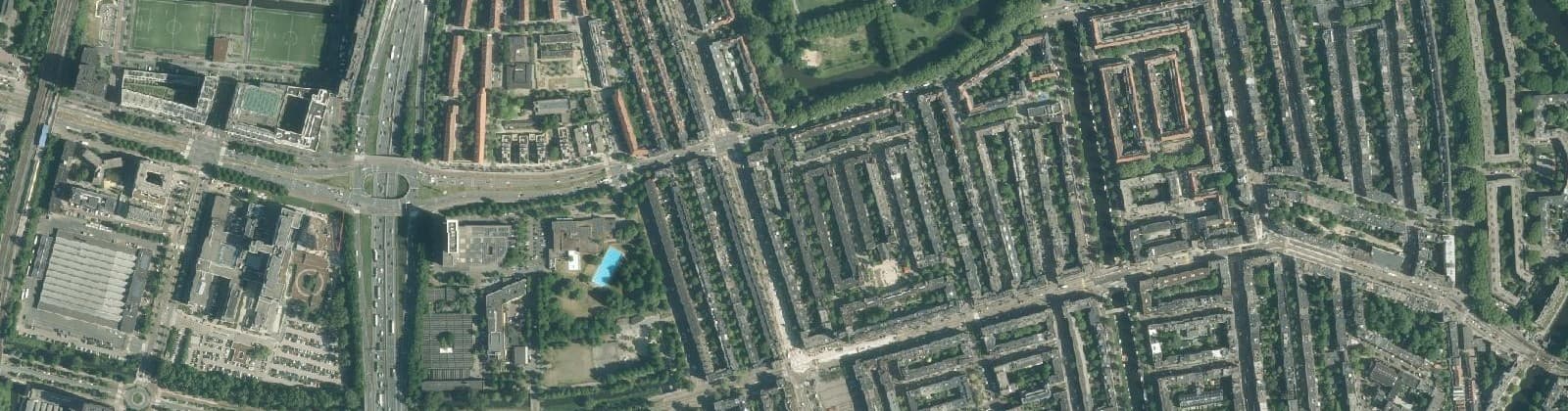 Luchtfoto van Van Galenbuurt