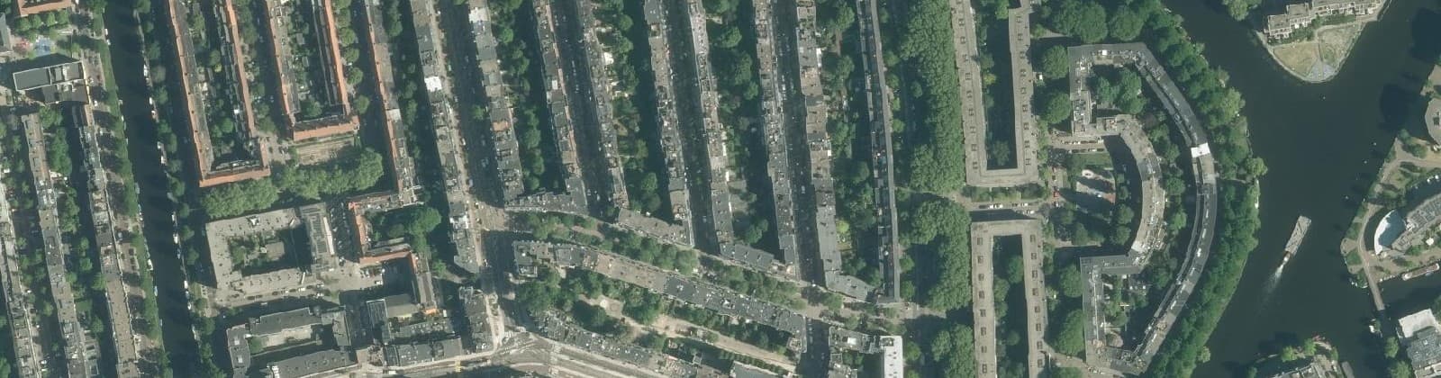 Luchtfoto van Geuzenbuurt