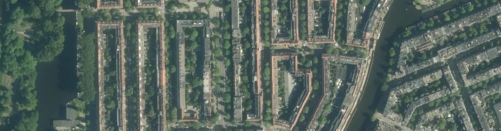 Luchtfoto van Westindische Buurt