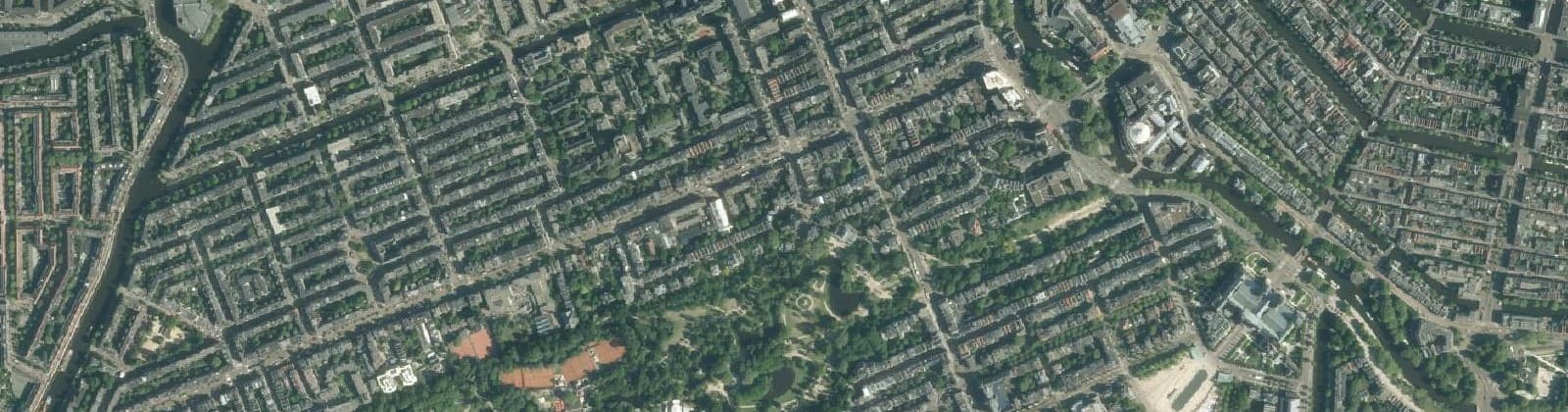 Luchtfoto van Vondelparkbuurt