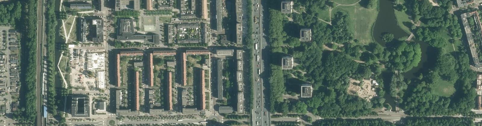 Luchtfoto van Overtoomse Veld