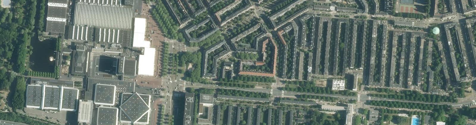 Luchtfoto van Scheldebuurt