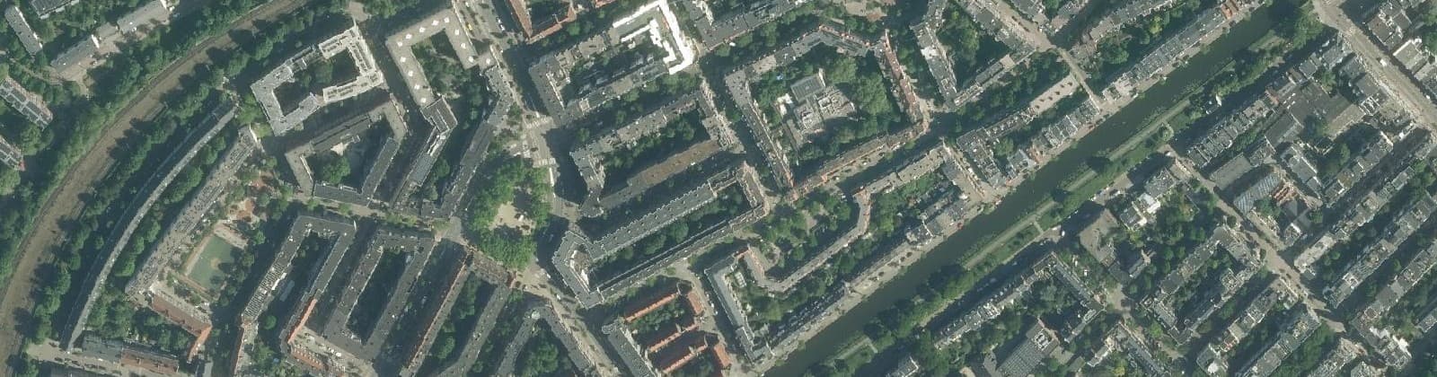 Luchtfoto van Transvaalbuurt