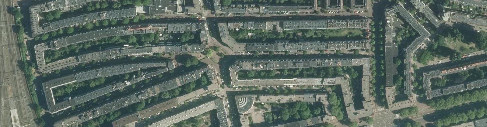 Luchtfoto van Indische Buurt-West