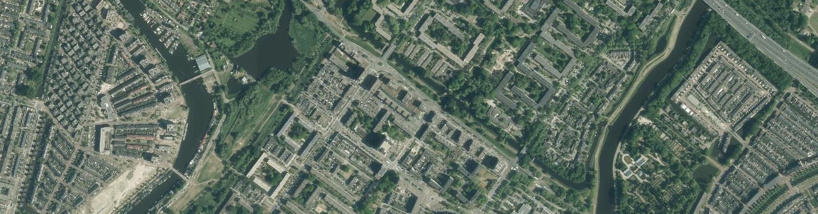 Luchtfoto van Banne Buiksloot