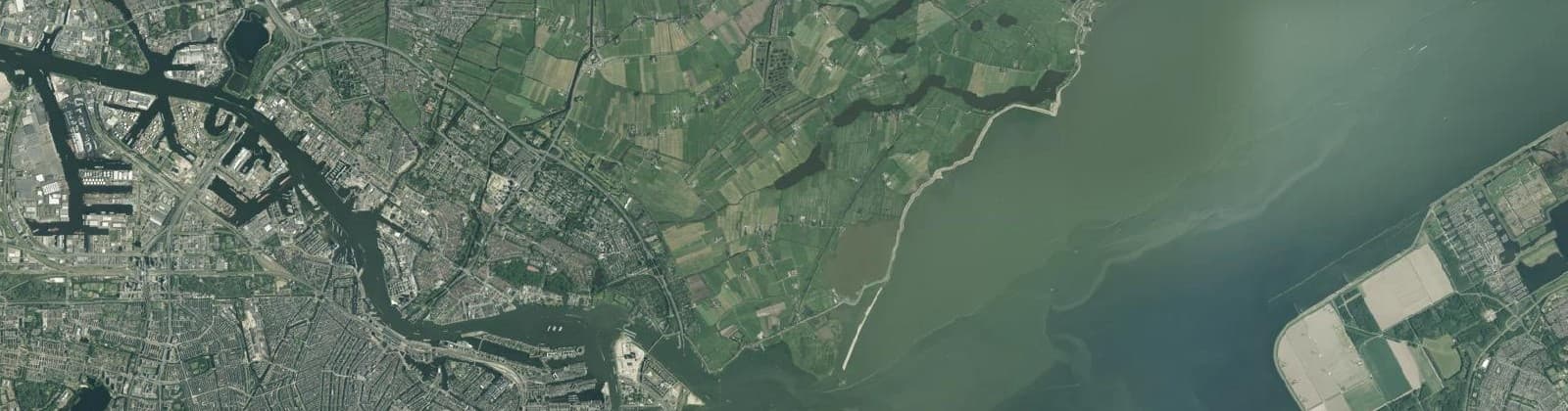 Luchtfoto van Waterland