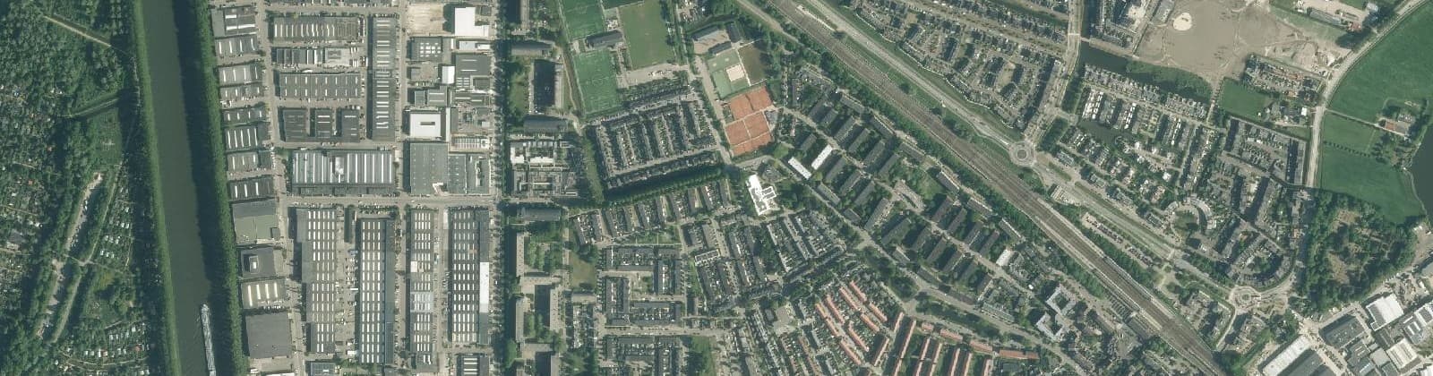 Luchtfoto van Weesp-Noordwest