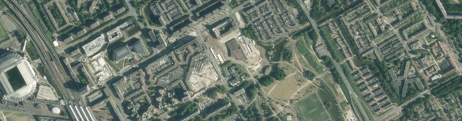 Luchtfoto van Amsterdamse Poort e.o.