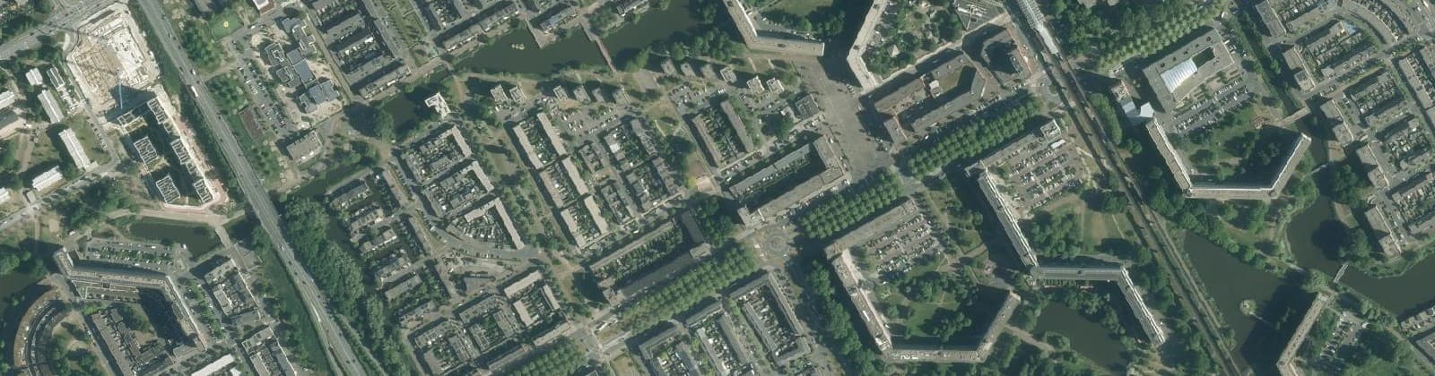 Luchtfoto van Ganzenhoef e.o.