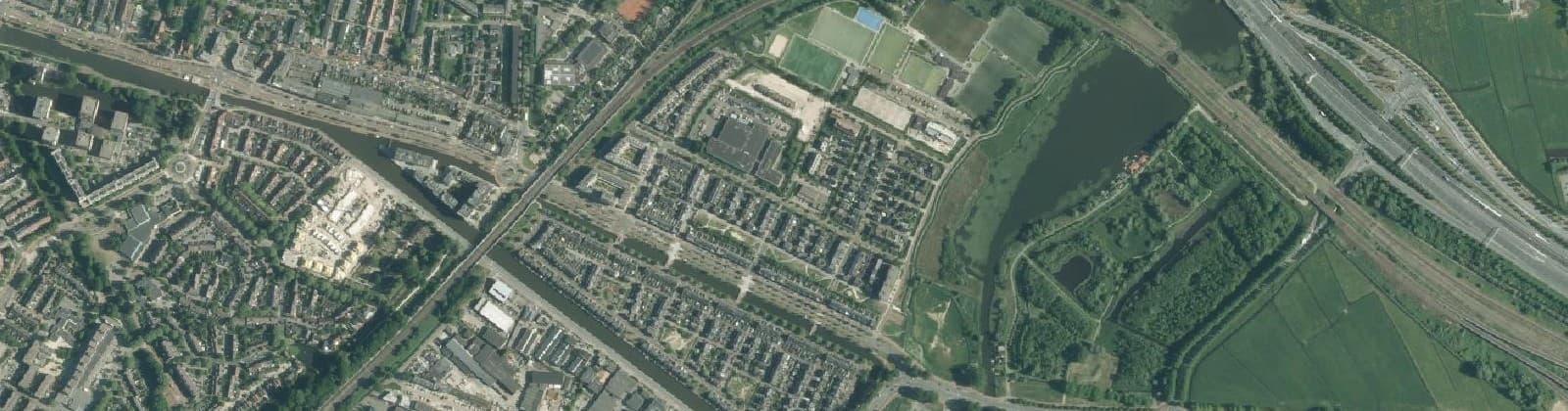 Luchtfoto van Plantage de Sniep