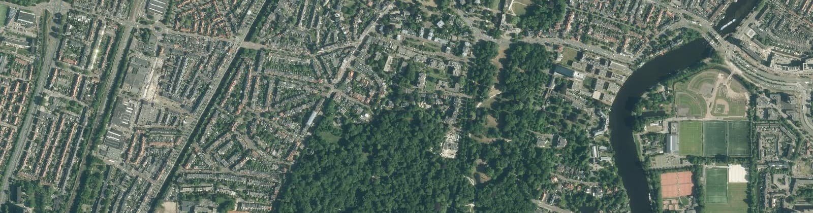 Luchtfoto van Haarlemmerhoutkwartier