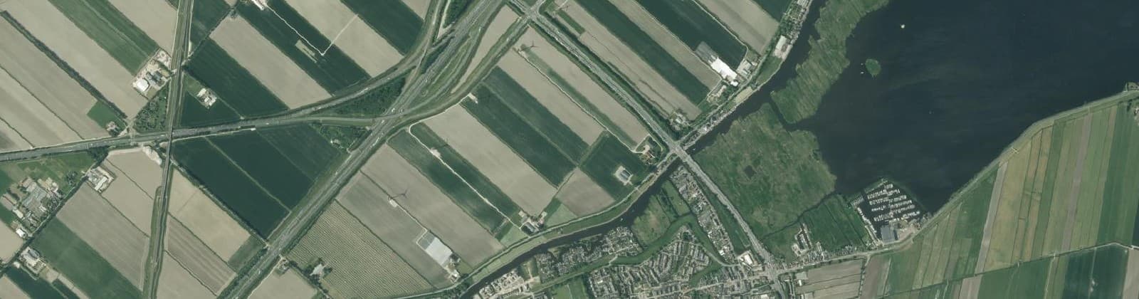 Luchtfoto van Burgerveen / Leimuiderbrug / Weteringbru