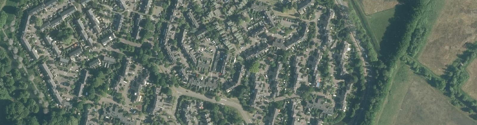 Luchtfoto van Hilversumse Meent