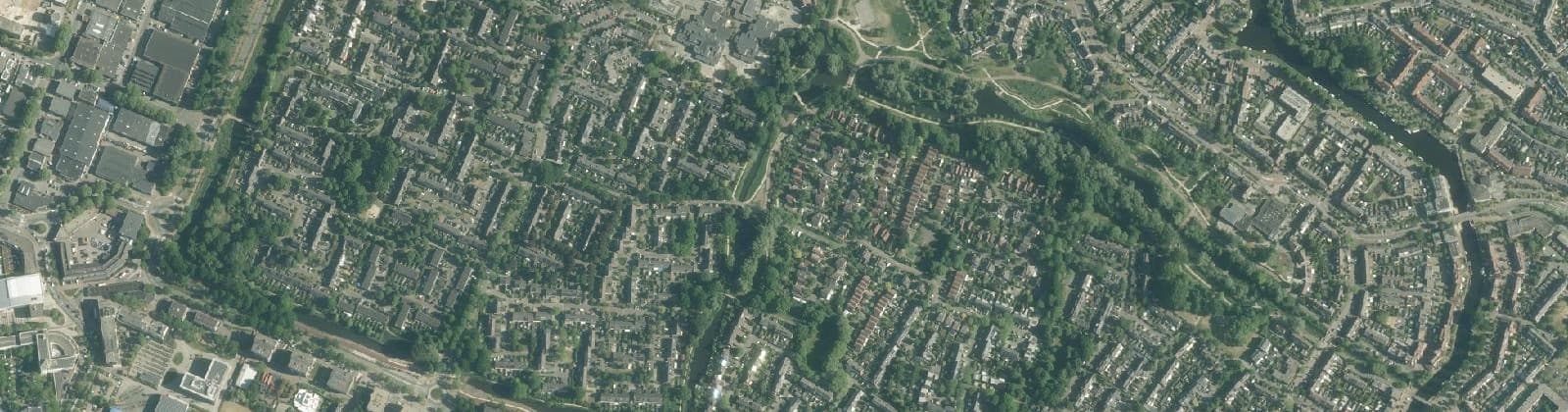 Luchtfoto van Wijk 08 Huizermaat West en Zuid