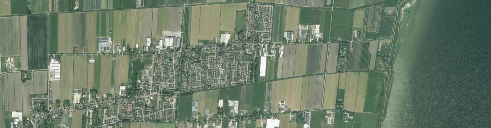 Luchtfoto van Venhuizen
