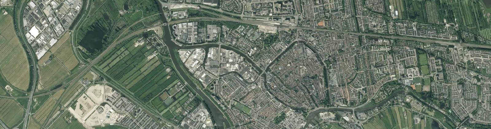 Luchtfoto van Binnenstad