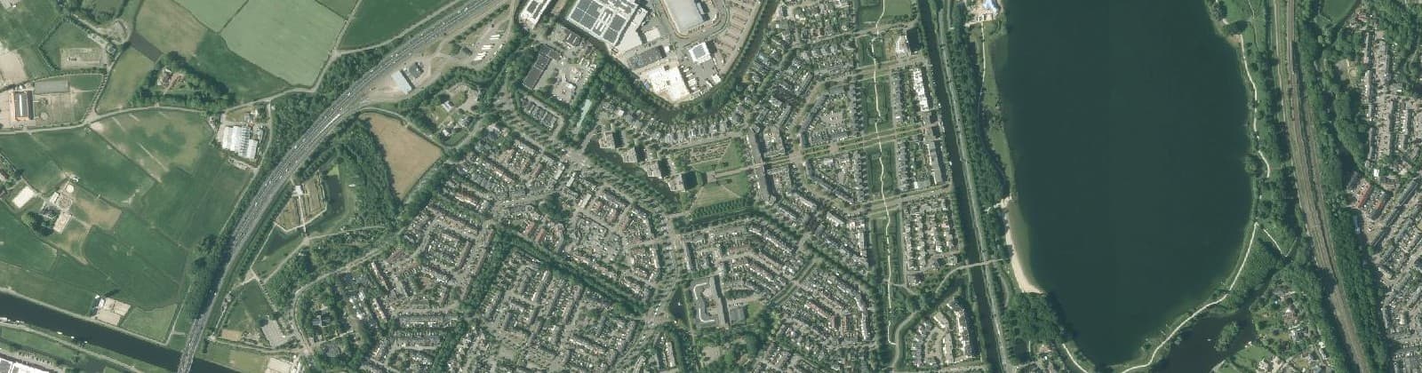 Luchtfoto van Oegstgeest Noord