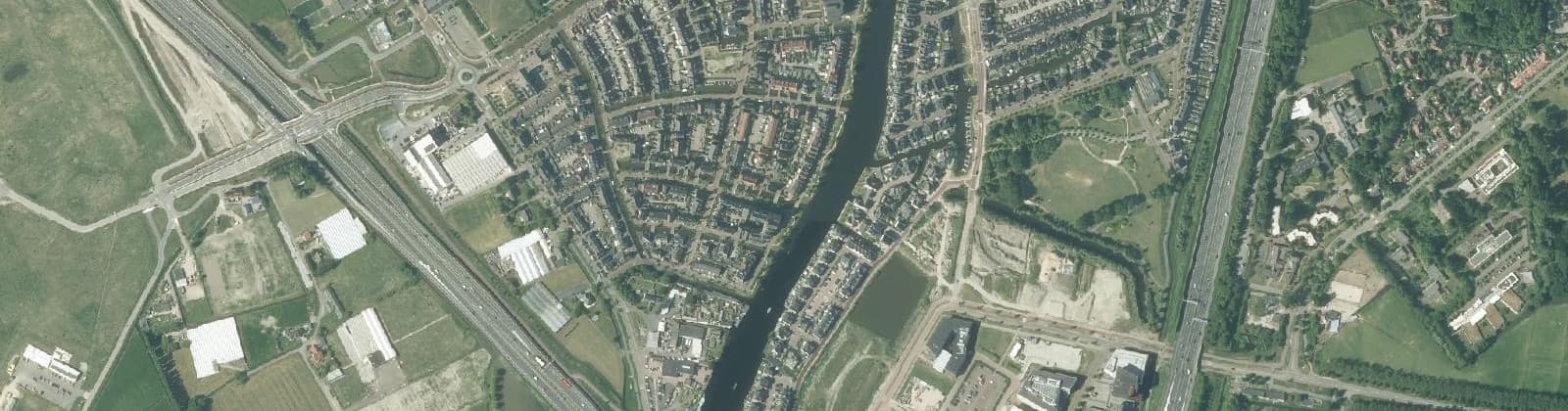 Luchtfoto van Oegstgeest West