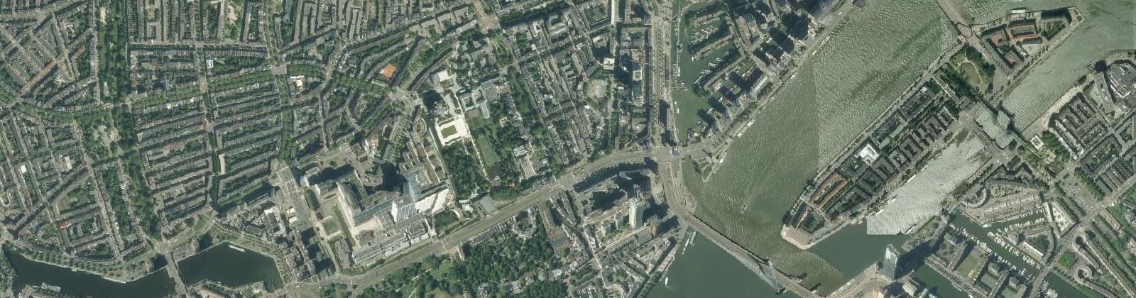 Luchtfoto van Rotterdam Centrum