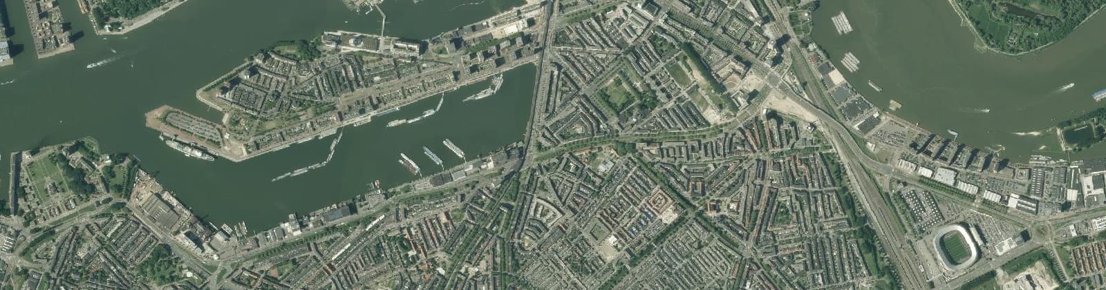 Luchtfoto van Feijenoord