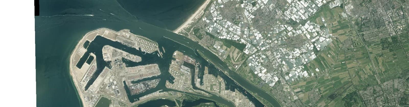 Luchtfoto van Hoek van Holland