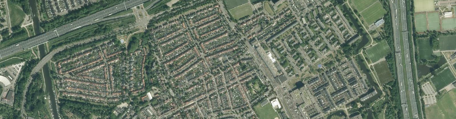 Luchtfoto van Vlaardinger Ambacht