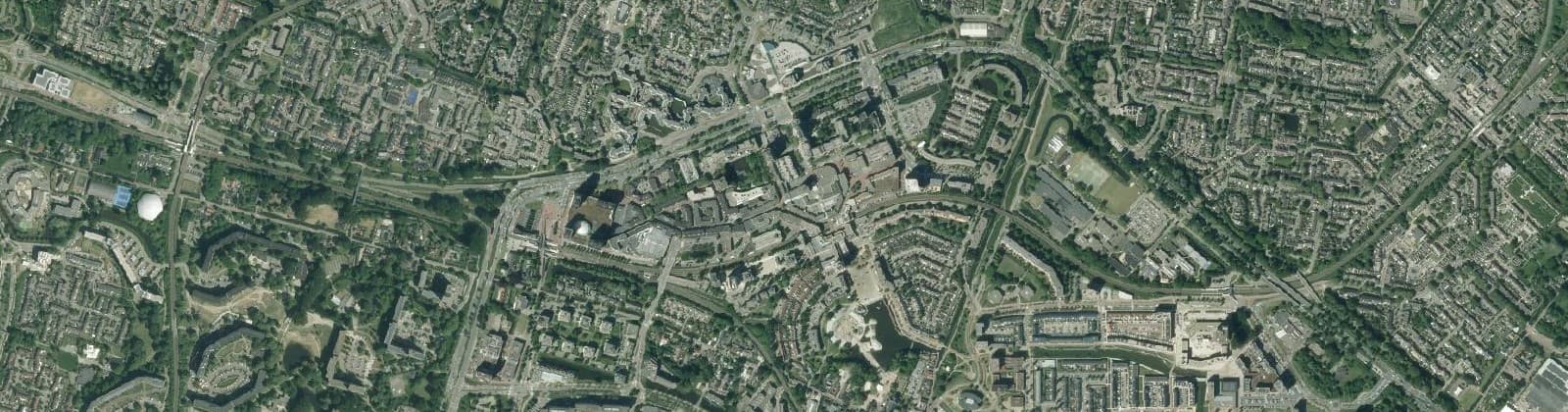Luchtfoto van Stadscentrum