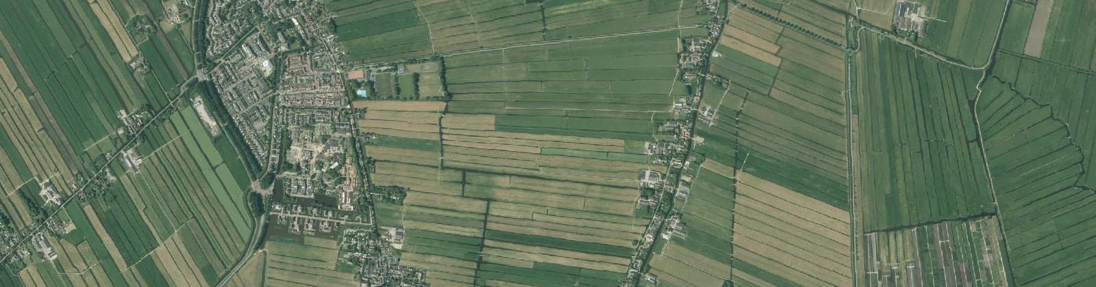 Luchtfoto van Verspreide huizen